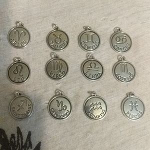 Zodiac Sign. Necklaces on 18 inch pop bead chain